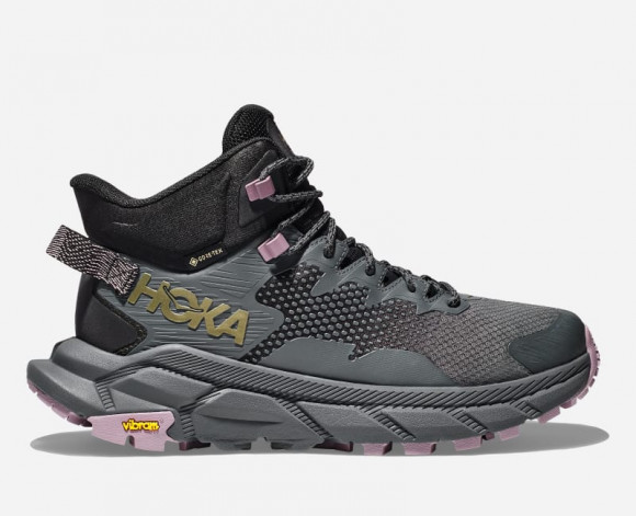 HOKA Women's Trail Code GORE-TEX Hiking Shoes in Black/Castlerock - 1123166F-BCSTL