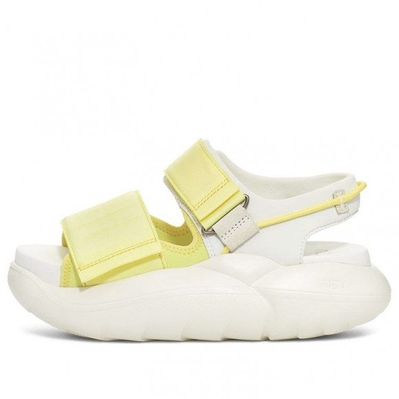 (WMNS) UGG LA Cloud Strap Flatform Sandal 'Neon Green White' - 1125103-LELI