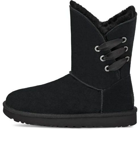 (WMNS) UGG Constantine Satin Boots 'Black' - 1125811-BLK