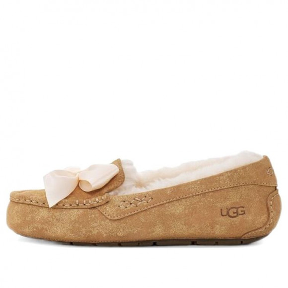 (WMNS) UGG Ansley Bow Glimmer 'Chestnut' - 1125830-CHE