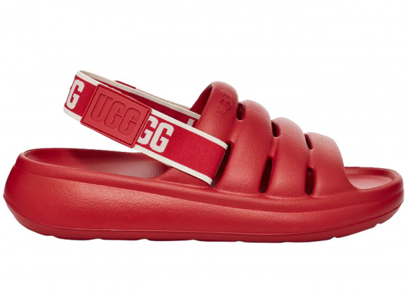 UGG Sport Yeah Slide Samba Red (Women's) - 1126811-SBR