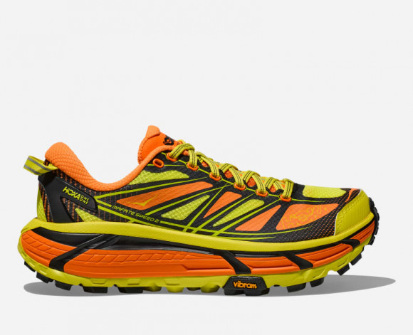 HOKA Mafate Speed 2 Lifestyle Shoes in Electric Tangerine/Hoka Citrus - 1126851-ERN