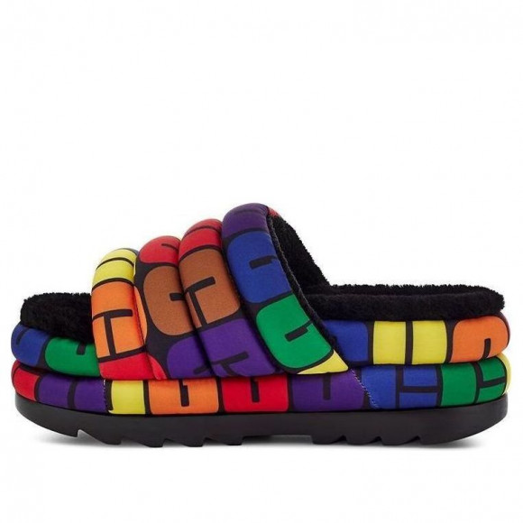 (WMNS) UGG Pride Slide 'Black Multi' - 1127076-RLG