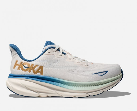HOKA Clifton 9 Chaussures en Frost/Gold | Route - 1127895-FTG