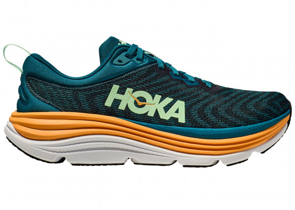 HOKA Men's Gaviota 5 Running Shoes in Deep Lagoon/Sherbet - 1127929-DLSH