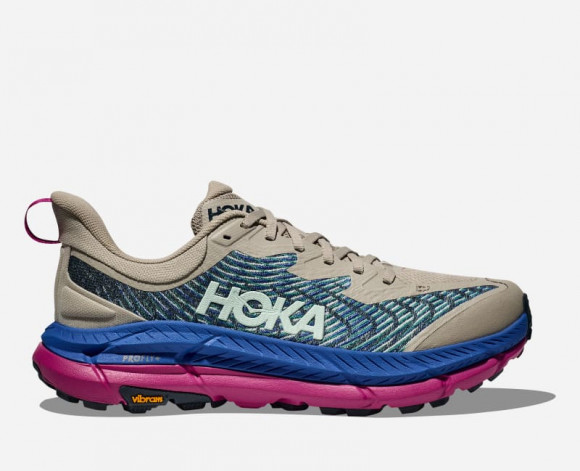 HOKA Men's Mafate Speed 4 Trail Shoes in Farro/Ultramarine - 1129930-FRRL