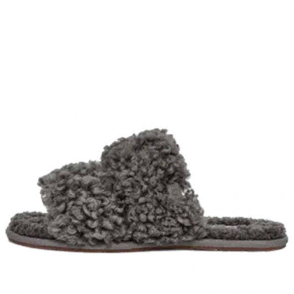 (WMNS) UGG Maxi Curly Scuffetta 'Grey' - 1130837-CHRC