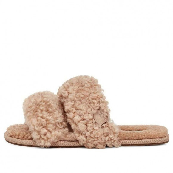 (WMNS) UGG Maxi Curly Scuffetta 'Sand' - 1130837-SAN