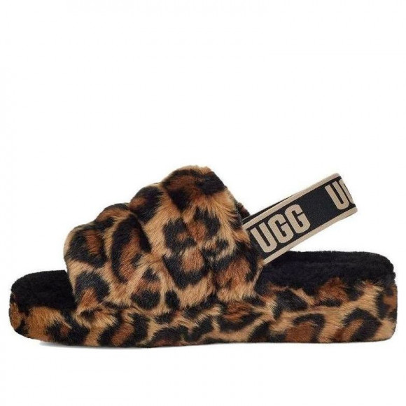 (WMNS) UGG Fluff Yeah 'Leopard' - 1130883-NAT