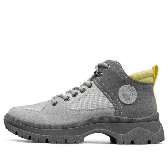 (WMNS) Skechers Bobs Broadies 'Grey Yellow' - 113437-GRY