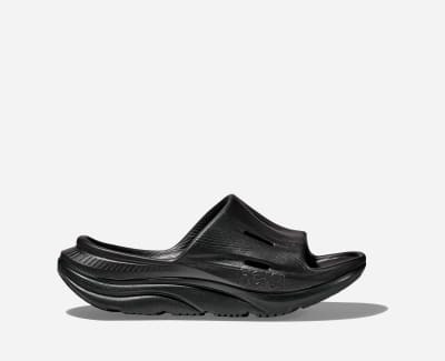 HOKA Ora Recovery Slide 3 Sandal in Black - 1134471-BBLC