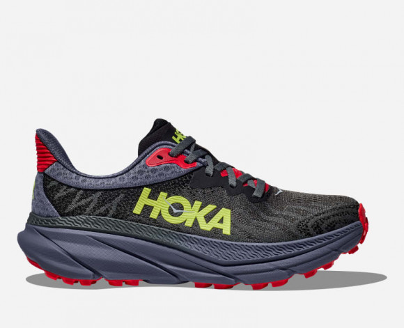 HOKA Men's Challenger 7 Road Running Shoes in Obsidian/Anchor - 1134497-ONN