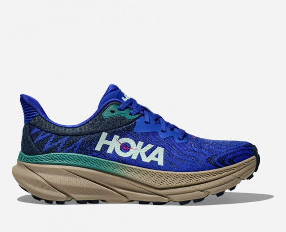 HOKA Men's Challenger 7 Road Running Shoes in Ultramarine/Oceanic - 1134497-UNC