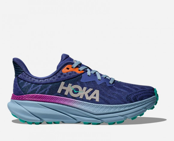 HOKA Women's Challenger 7 Road Running Shoes in Evening Sky/Drizzle - 1134498-ESK