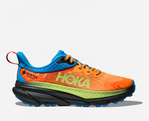 HOKA Men's Challenger 7 GORE-TEX All-Terrain Running Shoes in Black/Solar Flare - 1134501-BLRF