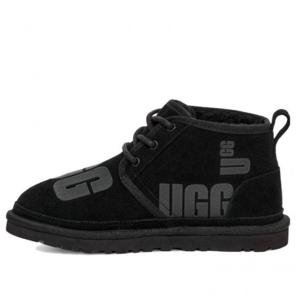 (WMNS) Lined ugg Neumel Scatter Graphic 'Black' - 1134524-BLK