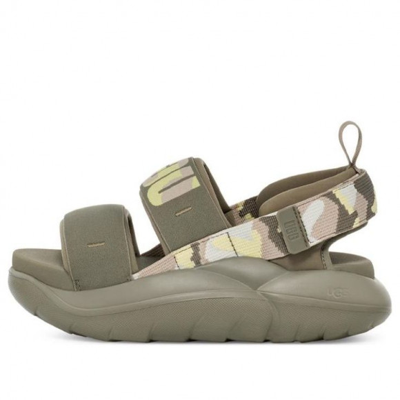 (WMNS) UGG LA Cloud Camopop Sport Sandal 'Moss Green' - 1136815-MSG