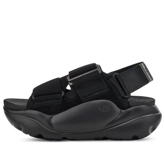 (WMNS) ugg T-CLASSIC LA Street Sandal Suede 'Black' - 1137413-BLK