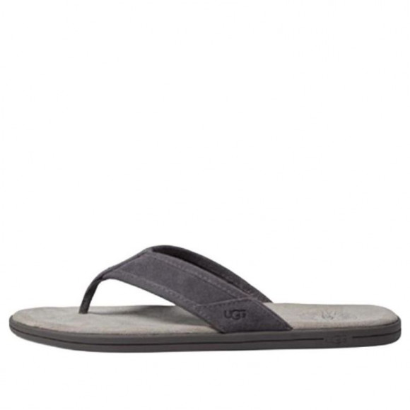 UGG Seaside Suede Flip Flop 'Dark Grey' - 1138152-DGRY