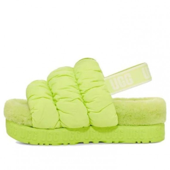 (WMNS) UGG Schrunchita 'Neon Green' - 1140192-PCHR