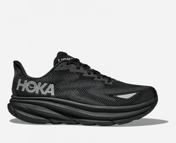 HOKA Men's Clifton 9 GORE-TEX Road Running Shoes in Black - 1141470F-BBLC