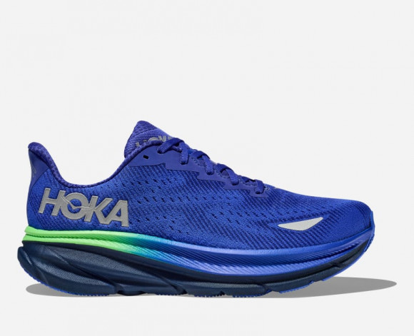 HOKA Men's Clifton 9 GORE-TEX Road Running Shoes in Dazzling Blue/Evening Sky - 1141470F-DBES