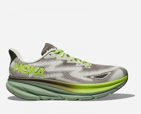 HOKA Clifton 9 GORE-TEX Chaussures pour Homme en Slate/Aloe Vera | Route - 1141470F-STLV