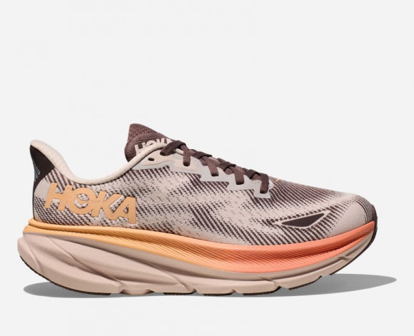 HOKA Clifton 9 GORE-TEX Schuhe für Damen in Cosmic Pearl/Smoky Quartz | Straße - 1141490F-CMK