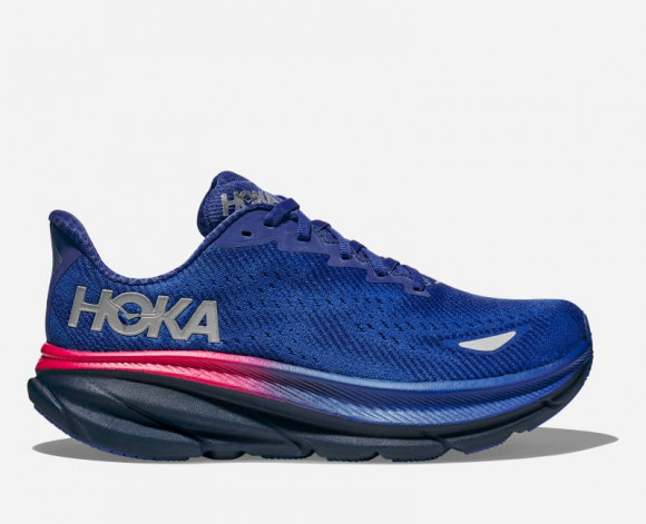 HOKA Women's Clifton 9 GORE-TEX Road Running Shoes in Dazzling Blue/Evening Sky - 1141490F-DBES