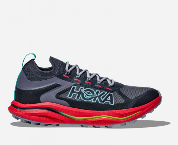 HOKA Zinal 2 Chaussures pour Homme en Stormy Skies/Cerise | Trail - 1141491-SSC