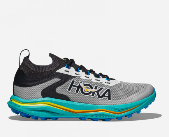 HOKA Women's Zinal 2 All-Terrain Running Shoes in Black/Ceramic - 1141492-BCMC