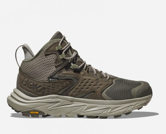 HOKA Men's Anacapa 2 Mid GORE-TEX Hiking Shoes in Slate/Barley - 1141633F-SBRL