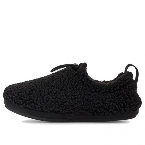 (WMNS) UGG Plushy Slipper 'Black' - 1143952-BLK