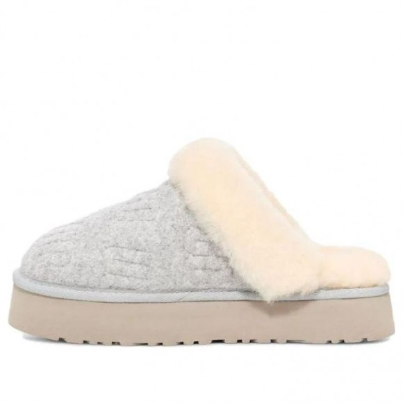 (WMNS) UGG Disquette Felted Slipper 'Grey' - 1143986-GREY