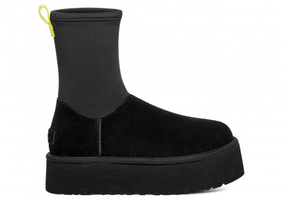 Сапоги зимние ugg collection calandra black каблук - 1144031-BLK