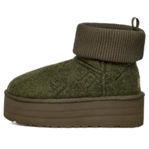 (WMNS) UGG Classic Mini Platform Felted 'Forest Night' - 1144047-FRSN