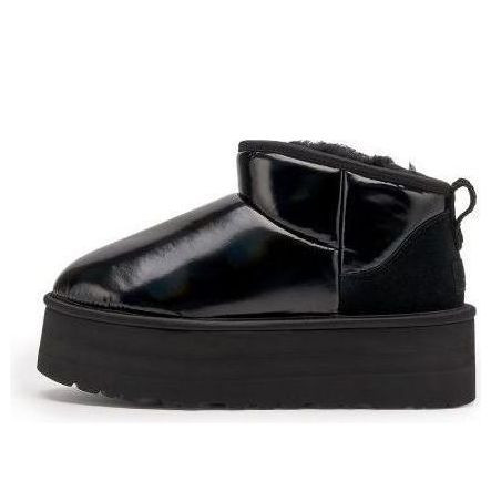 (WMNS) UGG Ultra Mini Platform 'High Shine Black' - 1144048-BLK