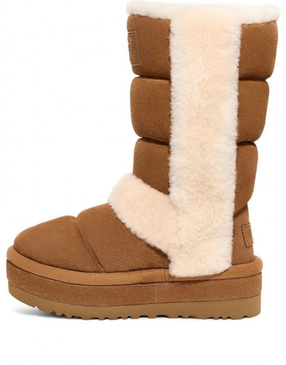 (WMNS) ugg Aut Classic Chillapeak Tall Boot 'Chestnut' - 1145990-CHE