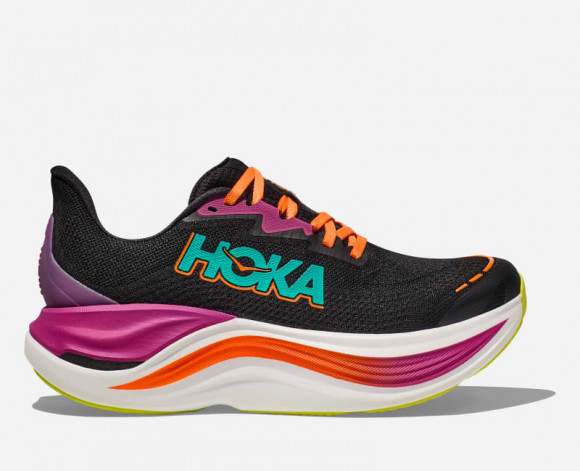 HOKA Women's Skyward X Road Running Shoes in Black/Electric Aqua - 1147912-BCQ