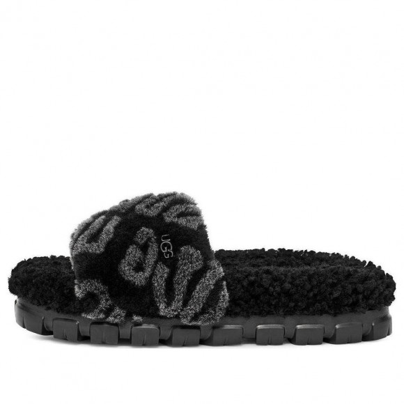 (WMNS) UGG Logo Slides 'Black' - 1148770-BLK