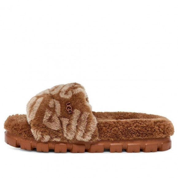 (WMNS) UGG Logo Slides 'Brown' - 1148770-HWD