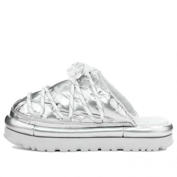 (WMNS) UGG Hi Shine Spaceslider Slide 'Silver' - 1149033-SLVR