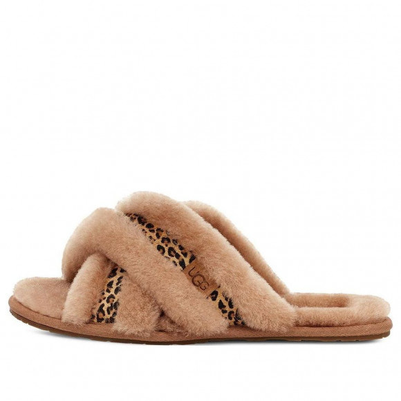 (WMNS) UGG Cross Slides 'Chestnut' - 1151832-CHE