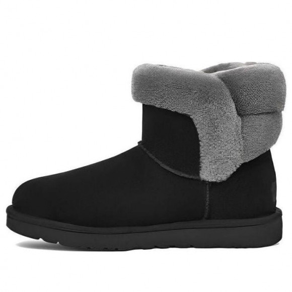 (WMNS) UGG Saniya Mini Suede Classic Boot 'Black' - 1153512-BLK