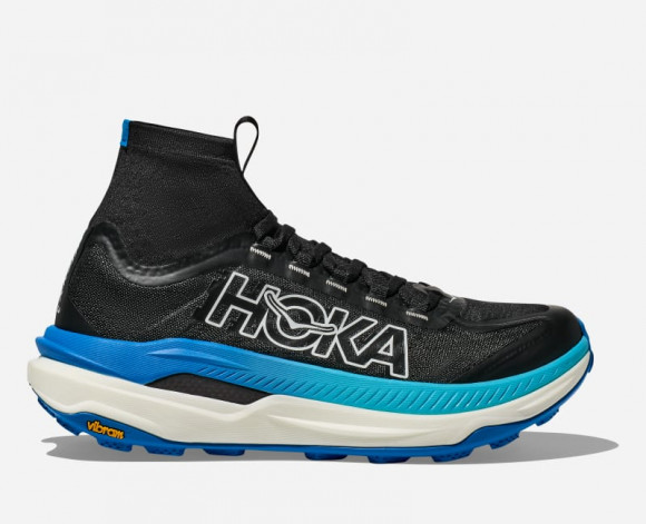 HOKA Men's Tecton X 3 Trail Shoes in Black/Hoka Blue - 1155112-BHKB