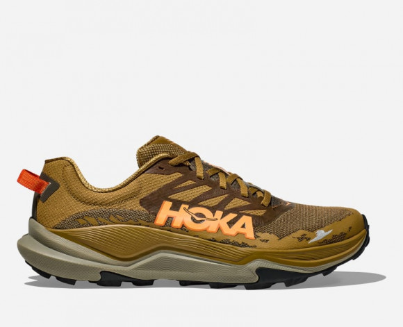 HOKA Men's Torrent 4 Trail Shoes in Honey/Antique Olive - 1155115-HYN