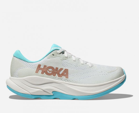 HOKA Women's Rincon 4 Road Running Shoes in Frost/Rose Gold - 1155131-FTRS