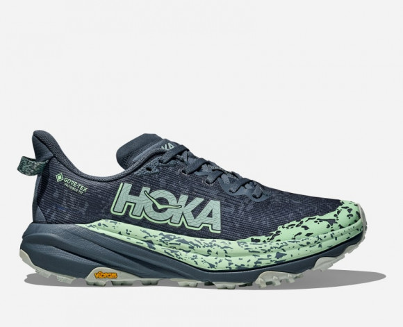 HOKA Speedgoat 6 GORE-TEX Chaussures pour Femme en Thunder Cloud/Mint Fluorite | Trail - 1155151-TFL