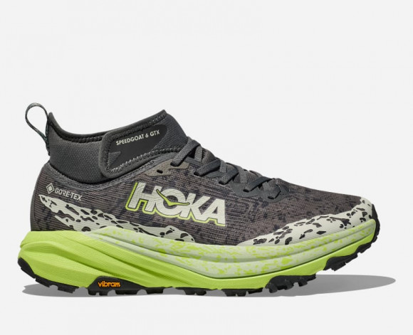 HOKA Men's Speedgoat 6 Mid GORE-TEX Trail Shoes in Outer Orbit/Lettuce - 1155152-OTC