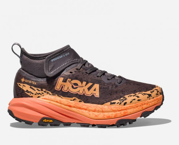 HOKA Speedgoat 6 Mid GORE-TEX Chaussures pour Femme en Galaxy/Guava | Trail - 1155153-GGV